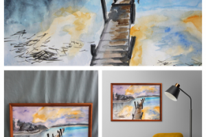 Пейзаж озеро