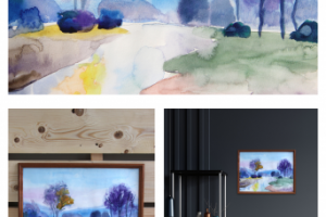 Пейзаж река