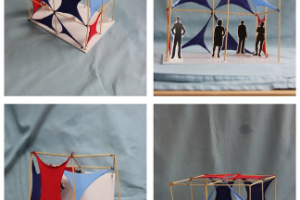 Дизайн выставочного(Макет) стенда из ткани.