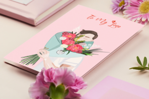 Мокап открытки