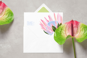 Мокап открытки