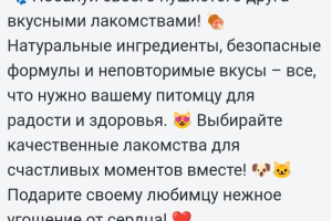 Написание продающего текста для интернет зоомагазина
