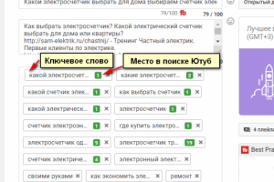 Продвижение ролика про выбор электросчетчика