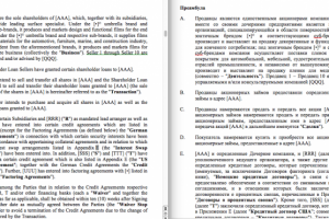 En-Ru Многосторонний договор купли-продажи акций