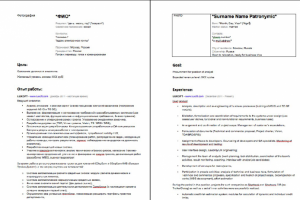 Ru-En Резюме IT-аналитика