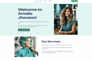 Landing page - салон красоты