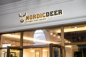 Логотип для фирмы зоотоваров "Nordic deer"