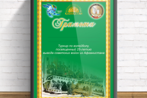 Разработка диплома турнира по волейболу