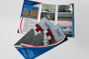 Лифлет для "Челябинского летного училища гражданской авиации"