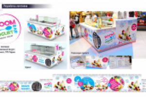 Айдентика для компании "Frozen Yogurt"