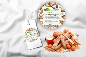 Разработка этикетки для пекарни "Мята"