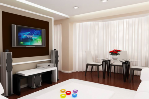 Эскиз зала (квартира студия)