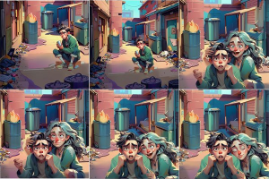 Комикс, нарезка под анимацию