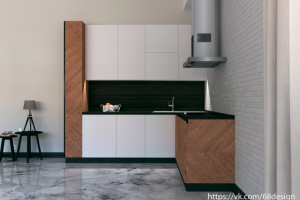 3D визуализация кухни