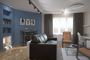 Визуализация гостиной