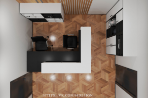 Офис. Ресепшн. Вид сверху