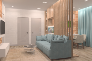 Дизайн и визуализация кухни-гостиной для дома. г.Севастополь