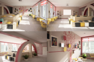 Рекреационная зона+"литературный салон" в школе