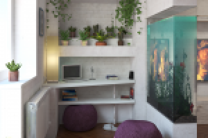 уютный уголок природы в квартире