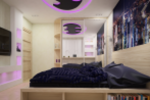 Комната для молодого человека, поклонника Бэтмена. 15 м2