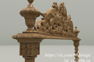 Резная кровать