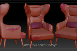 моделирование кресла