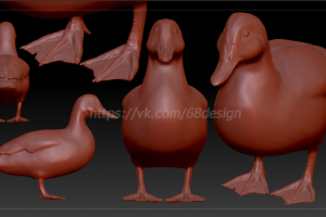 3D модель утки