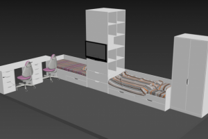 Проект мебели в детскую
