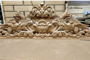 Резная кровать. Готовое изголовье по моей 3d модели