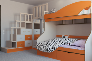 Дизайн мебели и интерьера для яркой детской