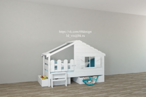 Проектирование серии уникальных детских кроватей "Домиков"