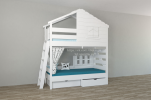 Проектирование серии уникальных детских кроватей "Домиков"