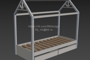 Разработка серии детских кроватей из дерева. От идеи до чертежей