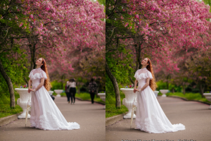 Цветокоррекция,ретушь, пластика фигуры, увелич-е роста, резкость