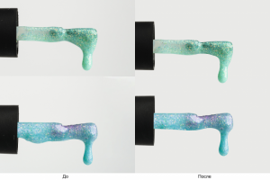 Коллаж_вырав-ние формы и расположения кистей на однотонном фоне