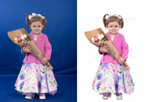 Обтравка с хромакея, светокоррекция, легкая ретушь