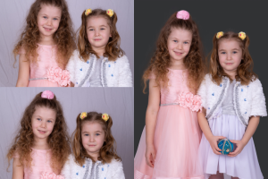 Вписывание части лица с дубля фото, обтравка