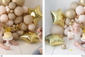 Ретушь, цветокоррекция, дорисовка фона