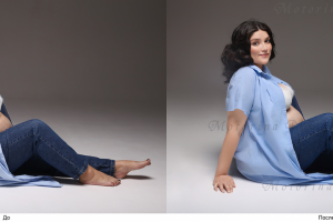 Ретушь, цветокоррекция, пластика, дорисовка фона