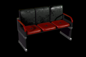 Скамейка с подушками