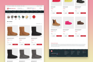 Интернет-магазин на Tilda по дизайн-макету клиента