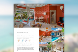 Верстка сайта для комплекса вилл с бронированием