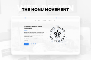 Главная страница сайта, посвящённого очистке океана от пластика