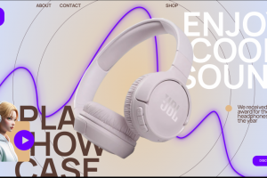 Лендинг продукции JBL