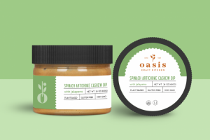 Этикетка для эко-продукта масло "Oasis"