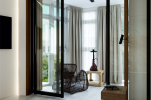 вид на балкон