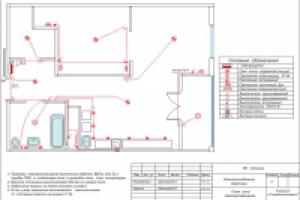 План сети освещения