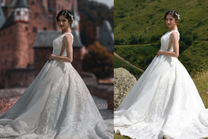 Замена Фона  + Ретушь