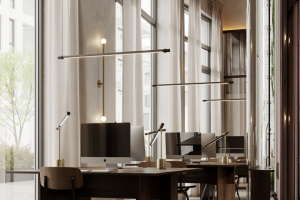 Офис недвижимости в выдержанном стиле