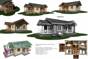 F-010. Проект гостевого дома из бруса. АР, КД.